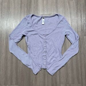 Skims logo pointelle top